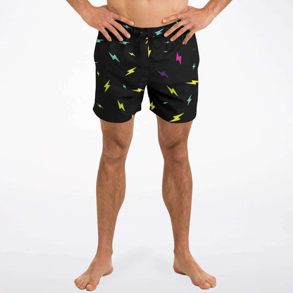 Electric bolt swim trunks