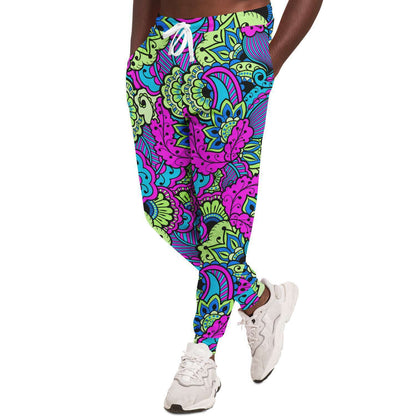 Colorful paisley jogger