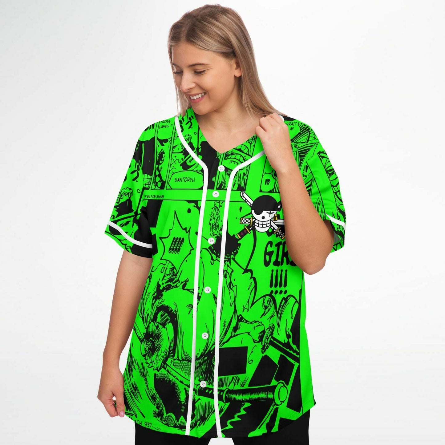 Zoro one pience baseball jersey