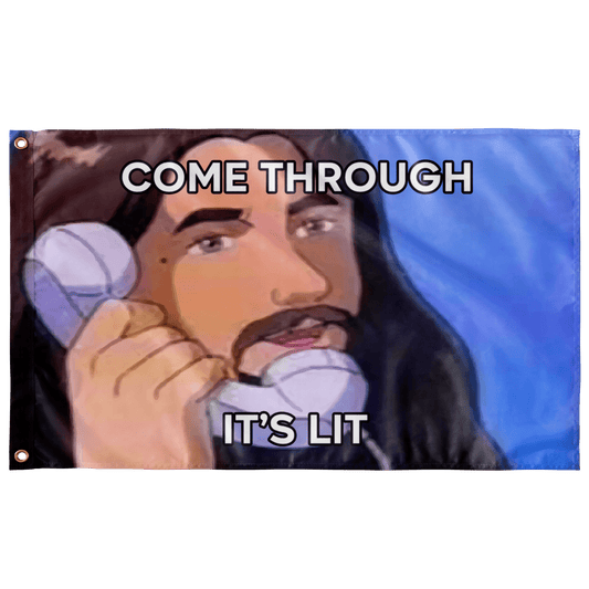 LIT JESUS FLAG