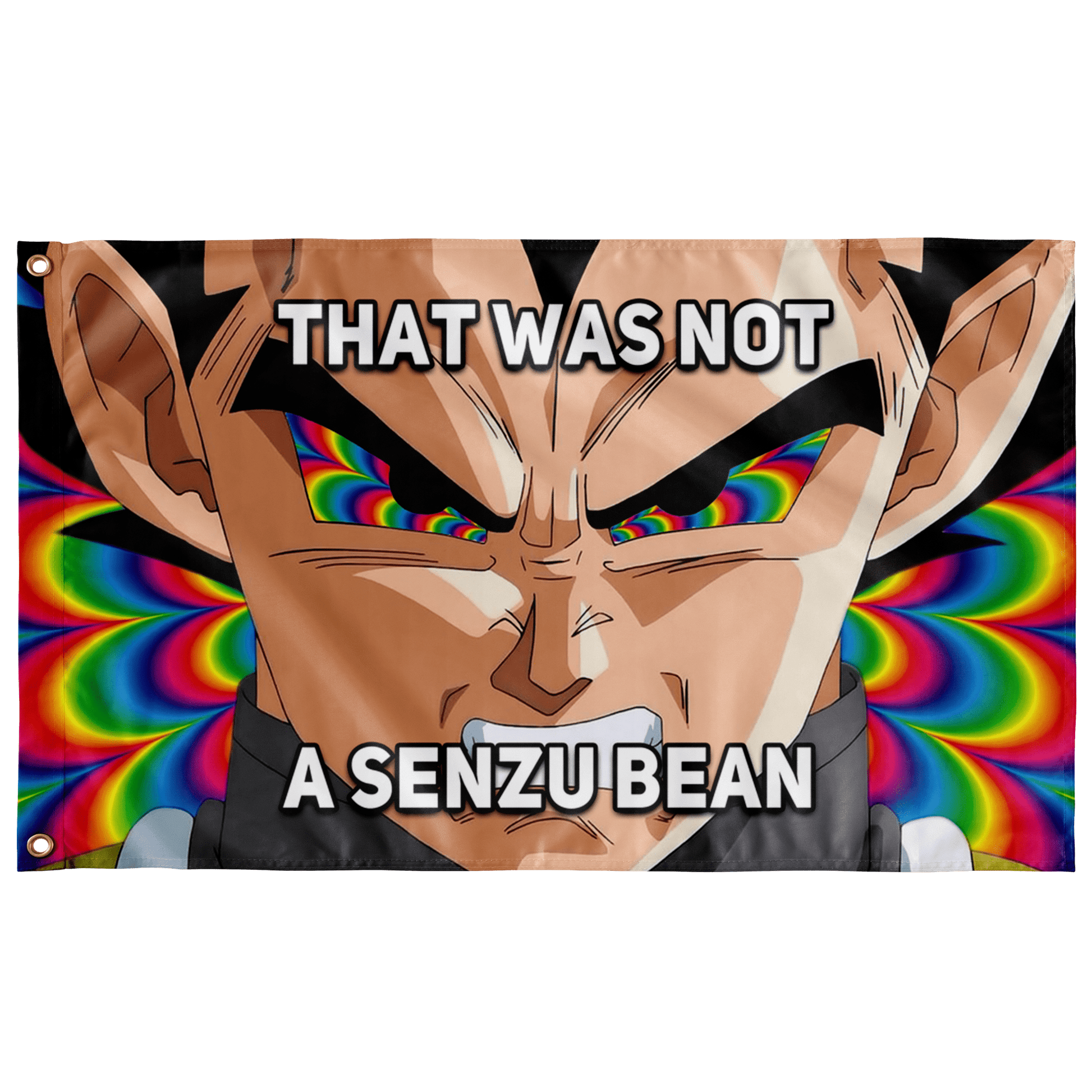 THAT WAS NOT A SENZU BEAN FLAG Rave bonfire