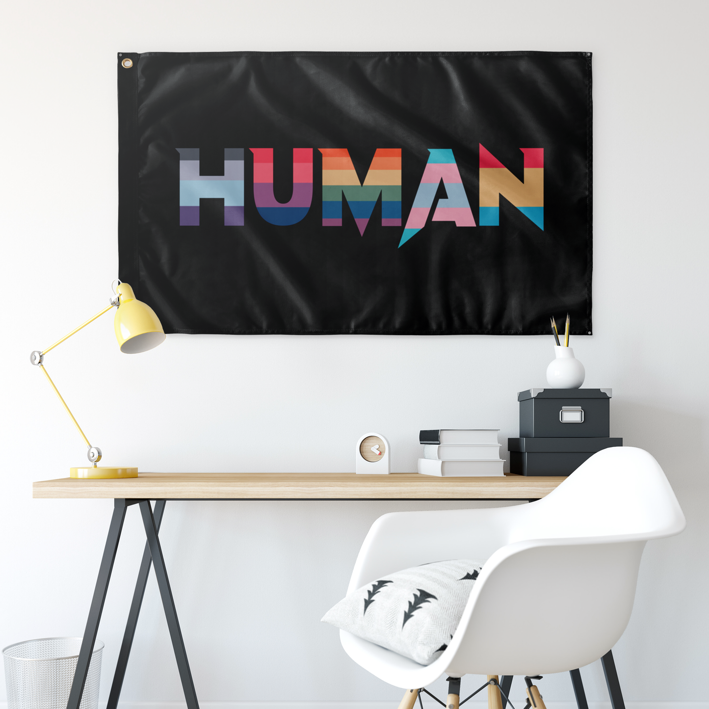 Human custom flag