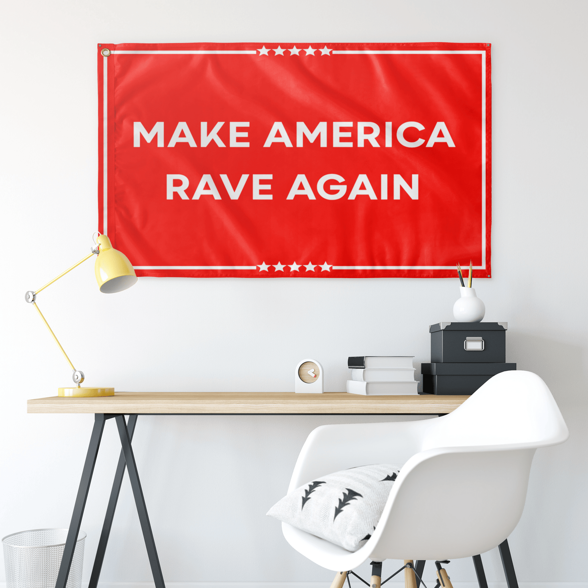 MAKE AMERICA RAVE AGAIN FLAG